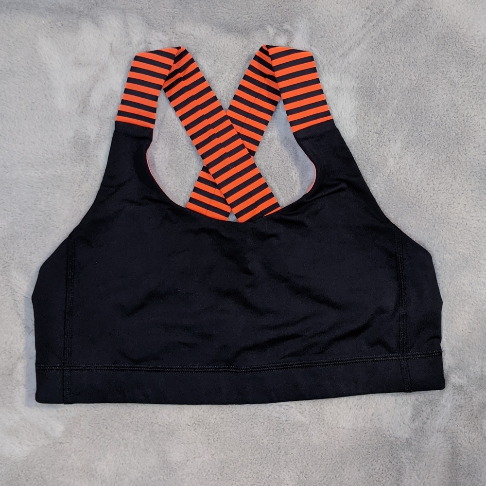 Lululemon All Sport Bra Inkwell Navy and Orange - Picture 7 of 12